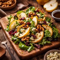 Candied Walnut Pear and Gorgonzola Salad