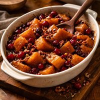 Candied Yams with Cranberries