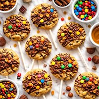 Candy Bar Cookie Pops