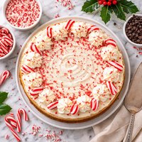 Candy Cane Cheesecake