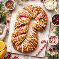 Candy Cane Coffee Cake