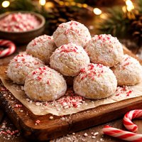 Candy Cane Snowballs