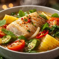 Canh Chua Ca Hot Sour Fish Soup W Pineapple