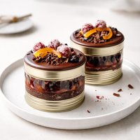 Canned Cranberry Chocolate Orange Cakes for Gifts