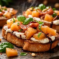Cantaloupe Bruschetta