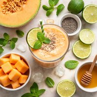 Cantaloupe Lime Smoothie