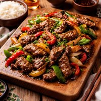 Cantonese Pepper Steak for Two or More