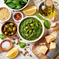 Caperberry Mint Pesto