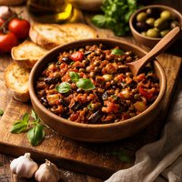 Caponata Eggplant and Lots of Good Things