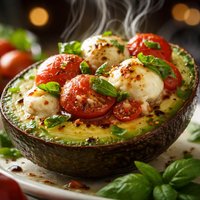 Caprese Stuffed Avocado