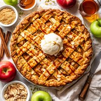 Caramel Amaretto Apple Pie