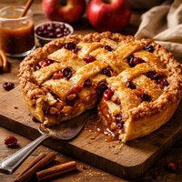 Caramel Apple Cran Cherry Pie
