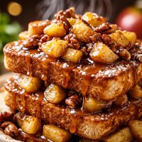 Caramel Apple French Toast Vegan