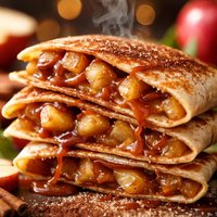 Caramel Apple Pie Quesadilla