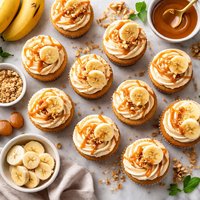 Caramel Banana Cupcakes