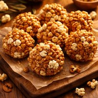Caramel Cereal and Popcorn Balls