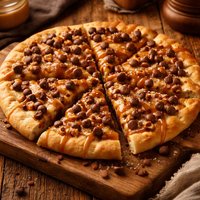 Caramel Chocolate Chip Pizza