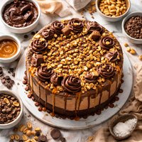 Caramel Chocolate Peanut Orgasm Cake 8 from Scratch