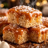 Caramel Dipped Marshmallow Krispies