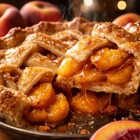 Caramel Peach Pie