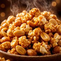 Caramel Peanut Popcorn