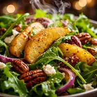 Caramelized Apple and Arugula Salad