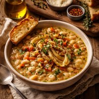 Caramelized Fennel and White Bean Soup