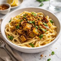 Caramelized Leeks Over Noodles
