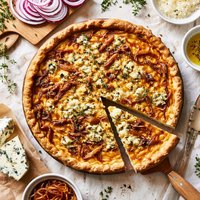 Caramelized Onion and Blue Cheese Quiche