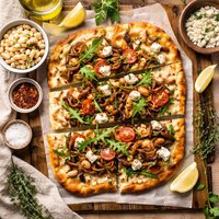 Caramelized Onion and White Bean Flatbread