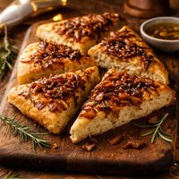 Caramelized Onion Focaccia Wedges for Onion Lovers
