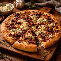 Caramelized Onion Gorgonzola Pizza