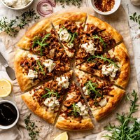 Caramelized Onion Pizza with Cream Cheese Sauce