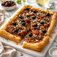 Caramelized Onion Tart with Olives
