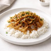Caramelized Onions with Rice