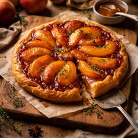 Caramelized Peach Tatin