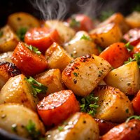 Caramelized Turnips Carrots and Parsnips