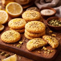 Cardamom Lemon Polenta Cookies