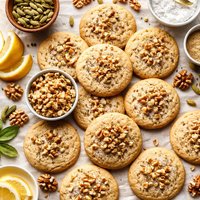 Cardamom Walnut Cookies