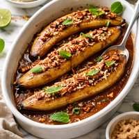 Caribbean Baked Bananas