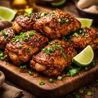 Caribbean Baked Chicken Thighs