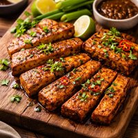 Caribbean Baked Tofu Cutlets