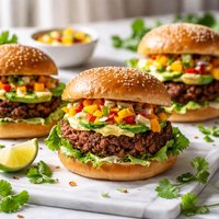 Caribbean Bean Burgers
