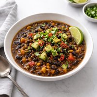Caribbean Black Bean Soup Slow Cooker