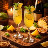 Caribbean Champagne Cocktail
