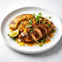 Caribbean Chicken with Caramelised Pineapple