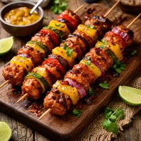 Caribbean Chutney Kabobs