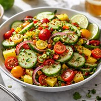 Caribbean Cucumber Salad