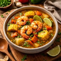 Caribbean Shrimp and Vegetable Soup