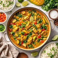 Caribbean Vegetable Chicken Curry